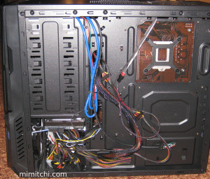 Other Side of Computer, Behind The Motherboard